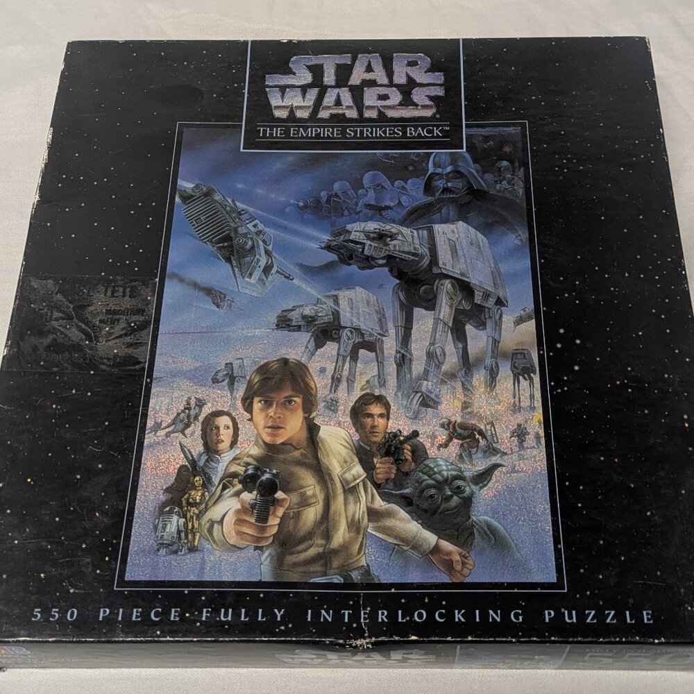 Vintage Sealed Star Wars Empire Strikes Back Puzzle Milton Bradley